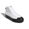Adidas Nizza Rf Platform Mid White Black Women's Sneakers FY7606