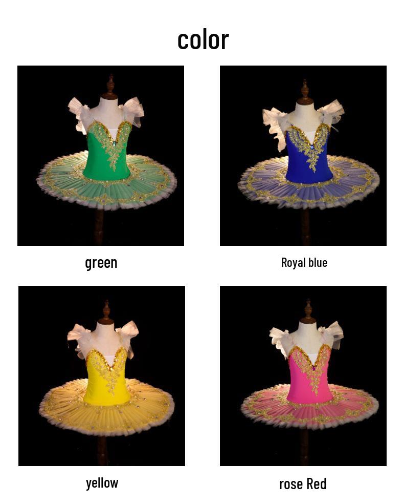 Rochie tutu de balet pentru fete: Rochie cu bretele spaghete și fustă din tul, costum de dans Micul Lebed pentru copii mici