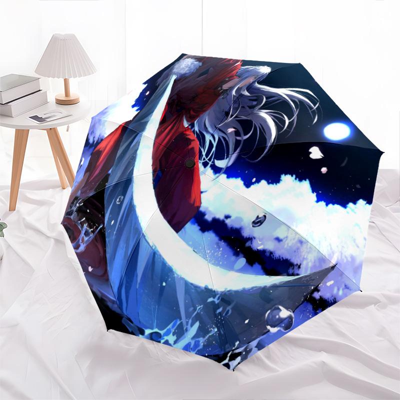 Inuyasha Automatic Umbrella - Suitable Travel Outdoor Portable Umbrella Birthday Gift Daily Essentials