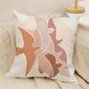 Lines Girl Coral Leaves Wall Art Painting Nordic Pillow Case Natural Linen Double-Sided Printing Sofa Home Decor Cushion Cover