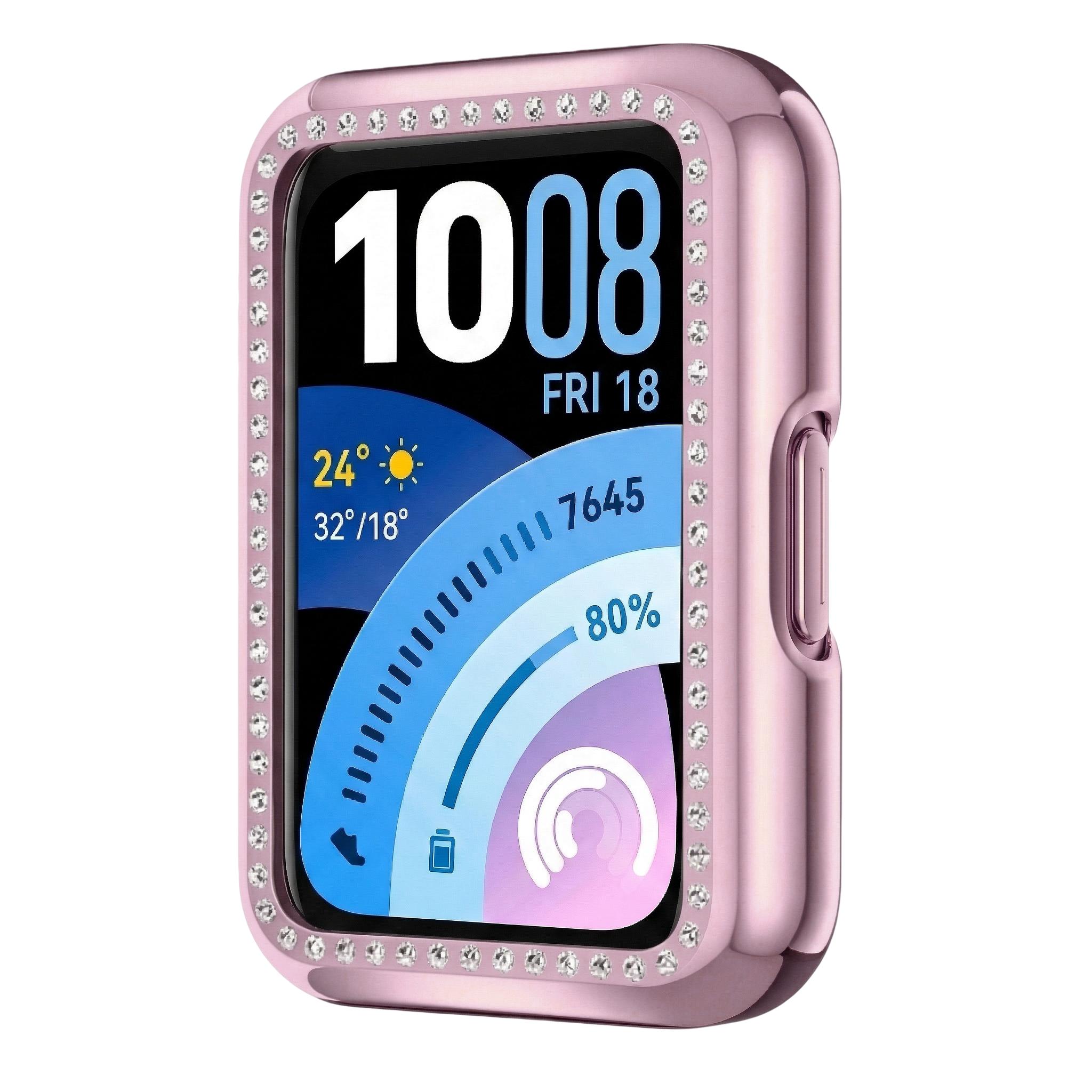 

Bling Diamond Cover for HUAWEI Band 11 Case Smartwatch Protective Hard PC Bumper Shell huawei band 11 Pro Protector Accessories Huawei Band 11 розовый