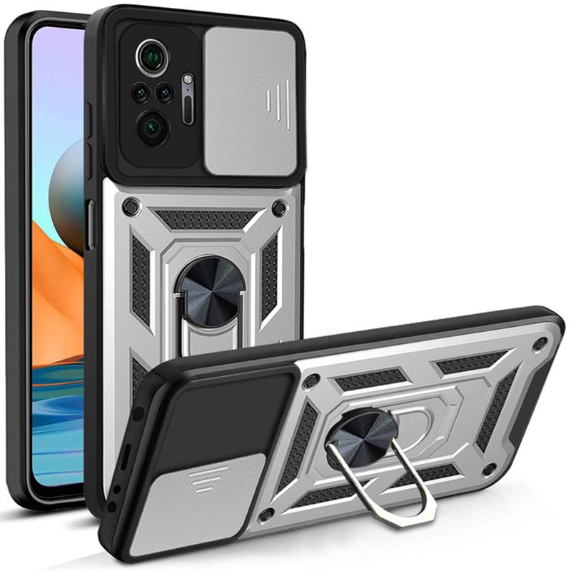 

Для Redmi Note 13 12 Pro PlusБронированная защитная оболочка с магнитным кольцомДля Redmi 12 10 Чехол для телефона с защитой камеры Redmi 10 серебряный