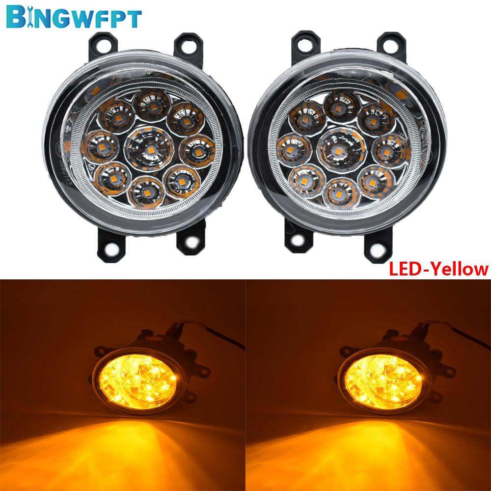 BINGWFPT For Toyota Premio T260 2011 2012 2013 2014 2015 2016 Fog Light Daytime Running Light Car LED H11 12V