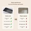 Stainless Steel XL Anti-splash Open Cat Litter Box & Pet Bath Tub