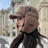 Hat Women's New Winter Velvet Ear Protection Mountaineering Ski Cap Thickened Plush Cycling Warm Northeast Lei Feng Hat