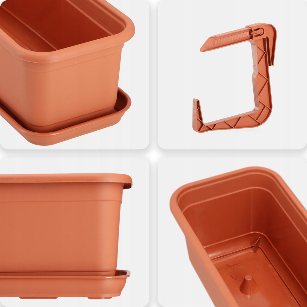 KADAX Balkonový truhlík Květináč s úchyty