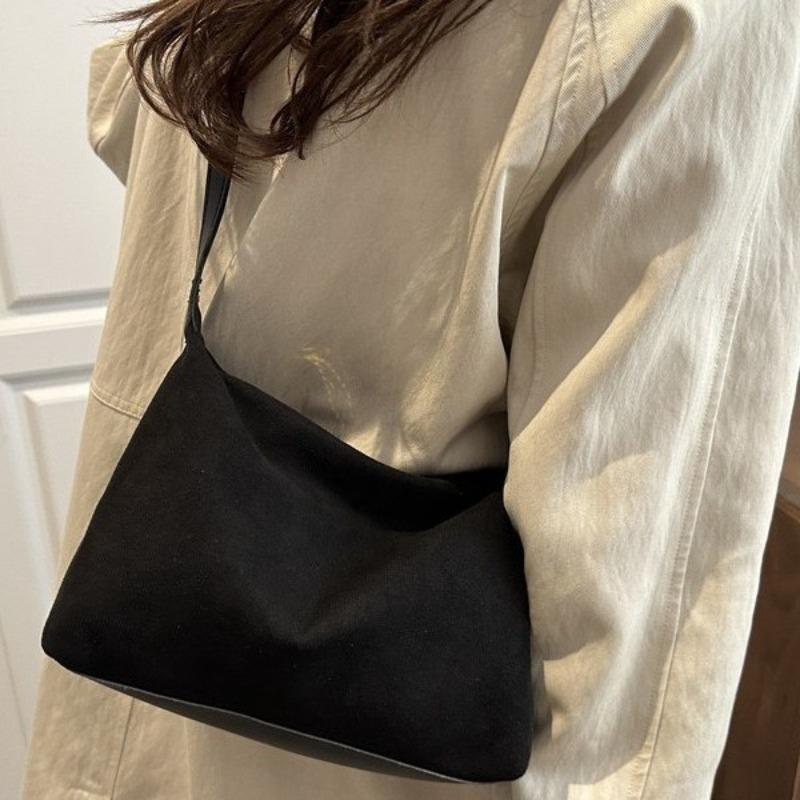 2 Autumn and Winter New Matte Cowhide Texture Simple Leather Bag Lazy Casual Shoulder Messenger Tote Bag Women
