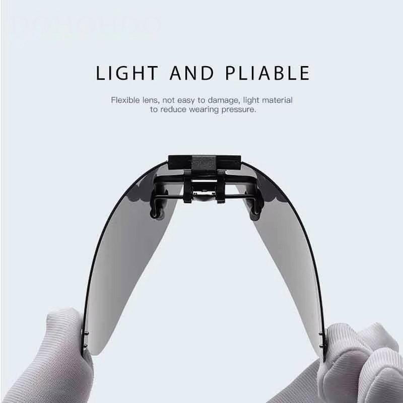 Non-polarized Classic Men Flip Up Clip On Sunglasses Women Driving Cycling Square Sun Glasses Anti-Glare Outdoor Fishing Clips