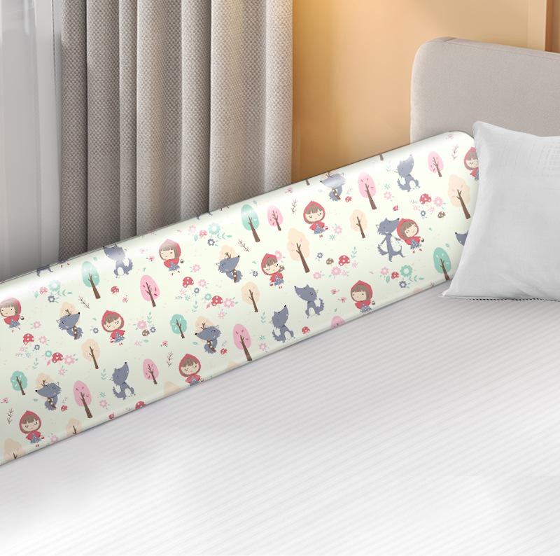 Soft Padded Bed Rail Guard for Children's Crib, Baby Safety Rail Protection
