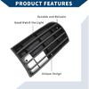 No.1K0853665 Fog Light Grill for Volkswagen Golf 2005-2009 Front Left Front Lower Bumper Fog Light Cover Inserts ABS 1 Pc Black
