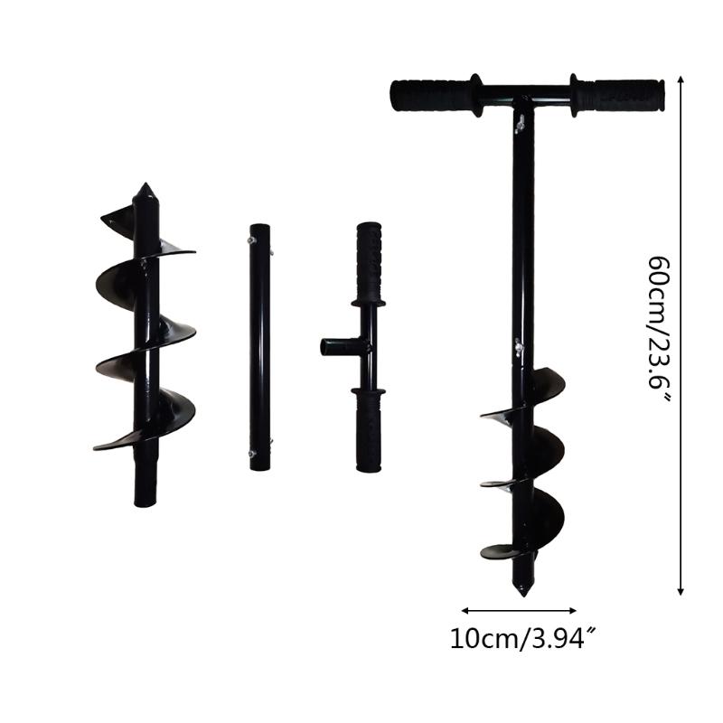 Garden Garden Soil Loosening Fried Dough Twist Digging Planting Tools Alloy Ground Auger Bit Quick Pot Hole Digger Tools