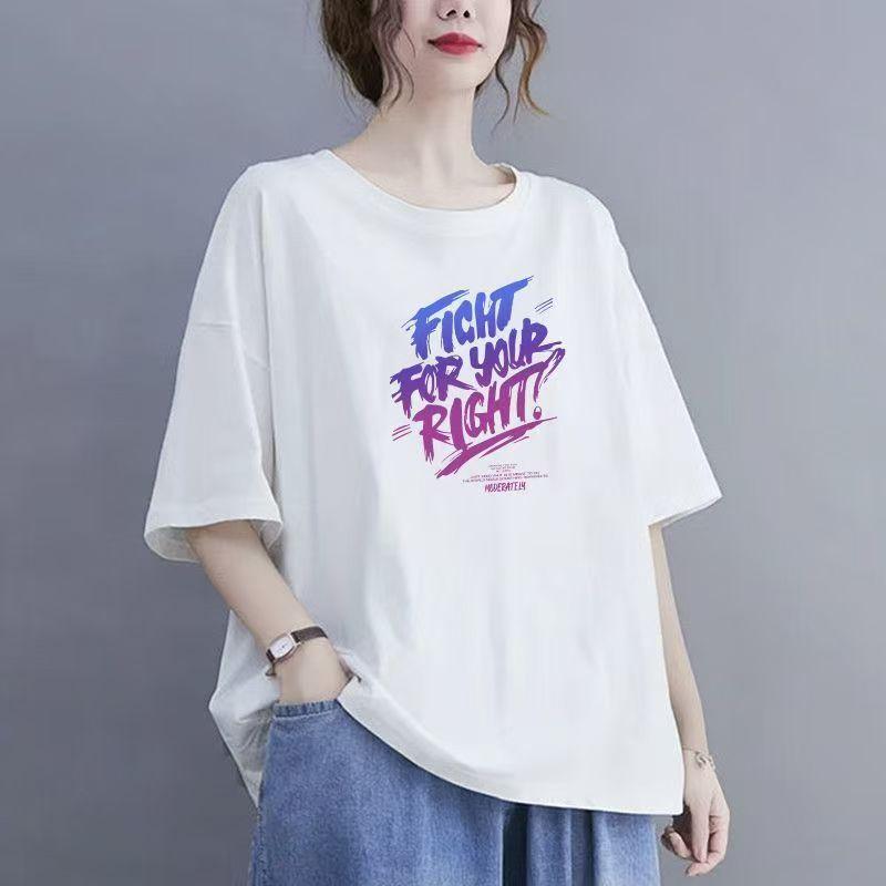 Cotton Apricot Short-sleeved T-shirt Female Summer 2024 New Niche Design Sense Loose Hong Kong Flavor Chic Tops