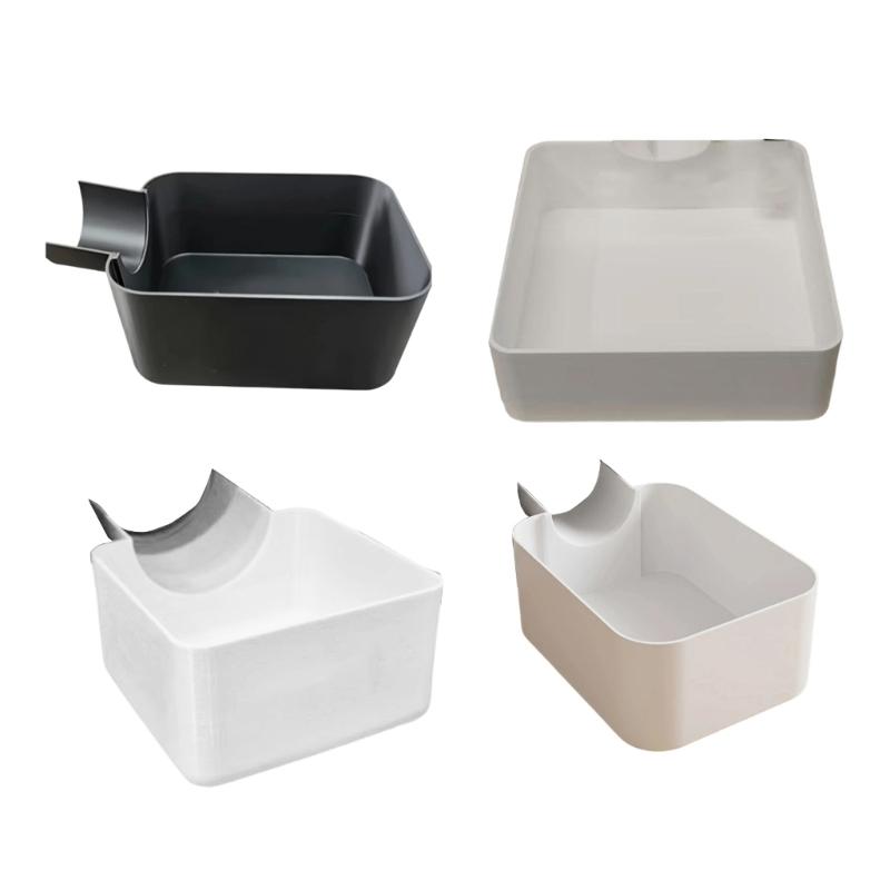 Washing Machine Drain Tray 19 X 8 X 8 Cm, Side Hanging Water Collection Basin with Hose Guide for Laundry Rooms