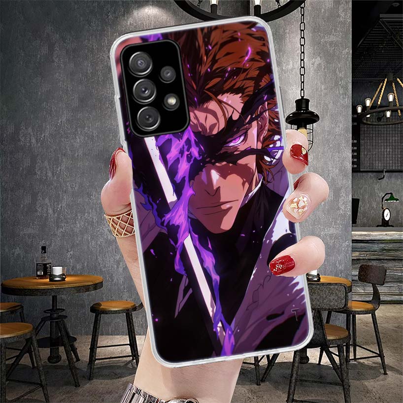 Aizen Sousuke Bleach Soft Phone Case For Samsung Galaxy A13 A14 A15 A16 A17 A53 A54 A55 A56 A57 A33 A34 A35 A36 A37 A23 A24 A25
