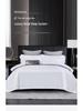 40 Count High-Quality Cotton Bedding Set: Includes Duvet Cover and Fitted Sheet - Luxurious White, Ideal for Hotels and Homestays.