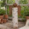 Formes Décoratives pour Décor de Jardin Ailes d'Ange Vintage Rouillées Décor Mural, Sculpture Ornementale Ailée en Métal, Art d'Extérieur Résistant aux Intempéries