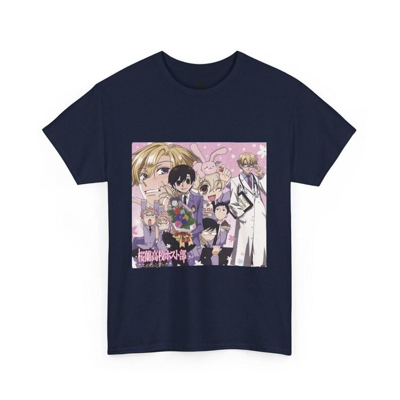 Hot Anime Ouran High School Host Club Personality Clothes Anime Lover TShirt Year Round Clothing Oversized Unisex Streetwear