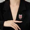 Elegant Chinese Lion Brooch: High-End Women's Festive Niche Design Accessory for New Year Celebrations