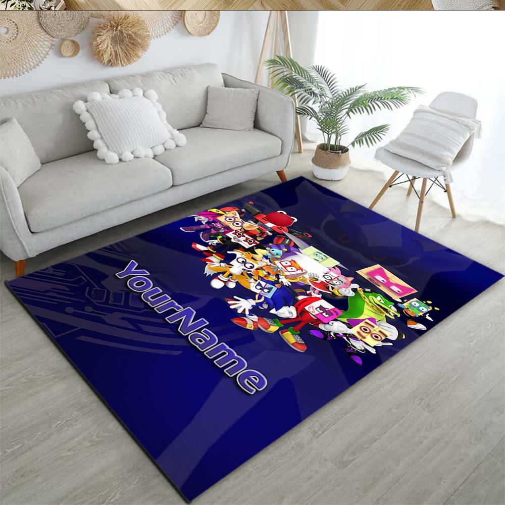 Numberblocks Customizable Name Floor Mat Design for Decorate room Kitchen Balcony Study room Antislip Carpet Office home decor