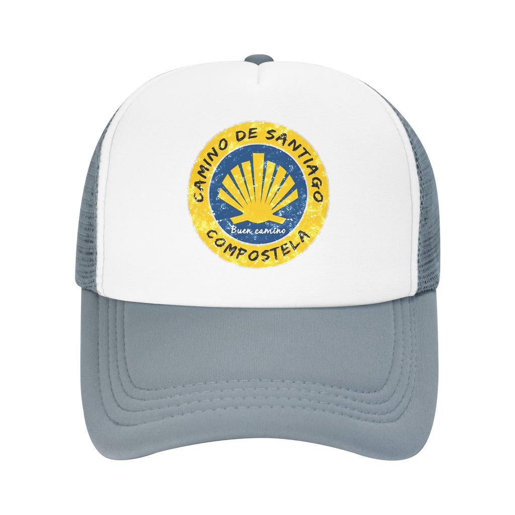 Summer Mesh Sun Hats Buen Camino de Santiago Compostela Peregrino Summer Baseball Cap Streetwear Hip Hop Hats Unisex Snapback Cap