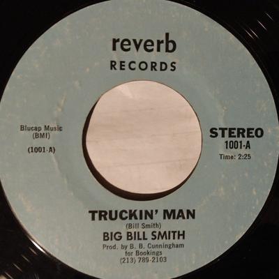 7-Zoll-Schallplatte BIG BILL SMITH - Truckin' Man 1001 Reverb Records US Folk Gebraucht