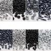 High quality Dark Black Crystal Czech Glass Beads Loose Seed Beads for Earring Bracelet DIY Jewelry Craft Accessoreis Making