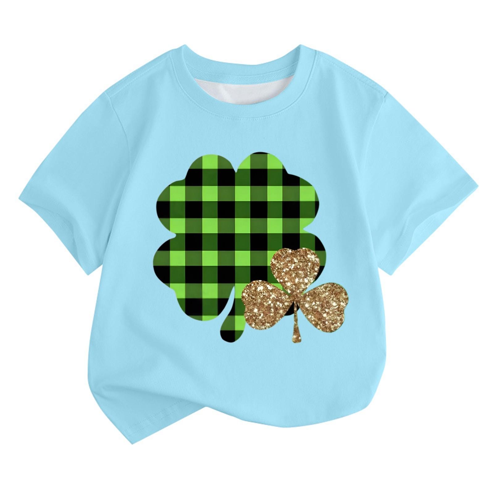 

Мальчики и девочки мода повседневный воротник принтованный короткий рукав топ 150