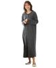 Nissen Maternity Front Snap Button Pajamas and Charcoal Maternity Size 5L Loungewear/Pajamas [Maternity Wear/Nursing Clothes] 275-Day Pajamas,