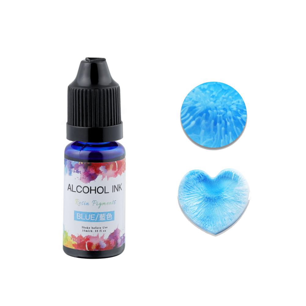 10ml Epoxy Resin Diffusion Pigment Resin Pigment Alcohol Ink Liquid Colorant Dye Diffusion Ink for Epoxy Dyeing Jewelry Making