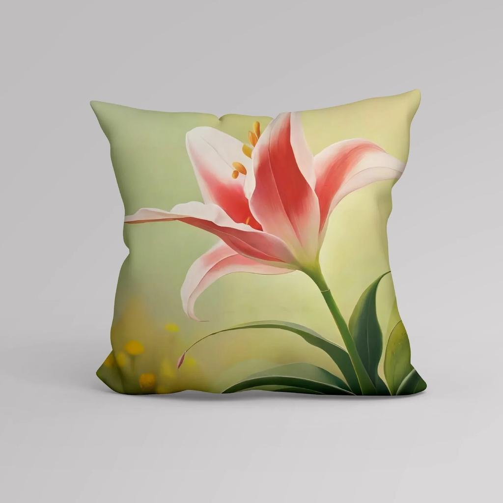 Blumenmuster Dekorativer Kissenbezug Auto Sofa Quadratisches Kissen Kissenbezug