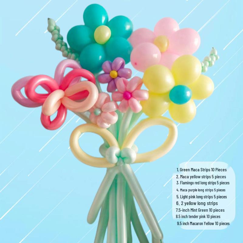 DIY Lily & Sunflower Balloon Kit: Wind Chime & Daisy Weaving