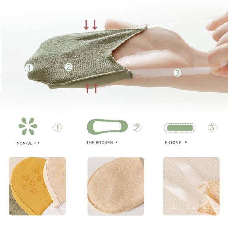 No Show Half Socks Invisible Low Cut Liner Socks with Slings Back Toe Toppers Liner Socks for Women Invisible Boat Socks