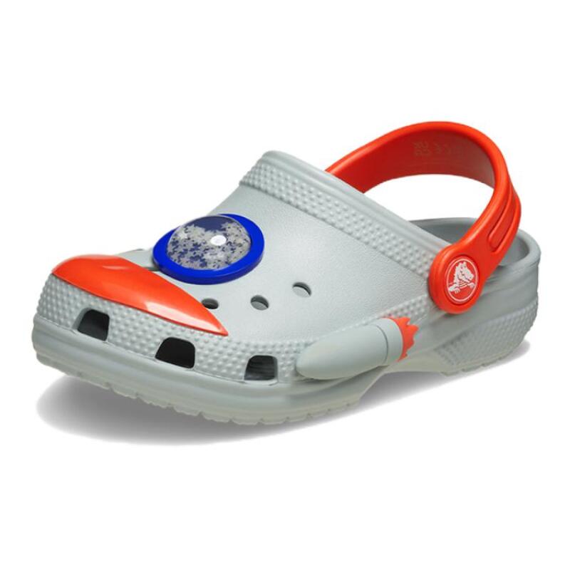 Children's Crocs simple and lightweight breathable children's slippers in phantom grey