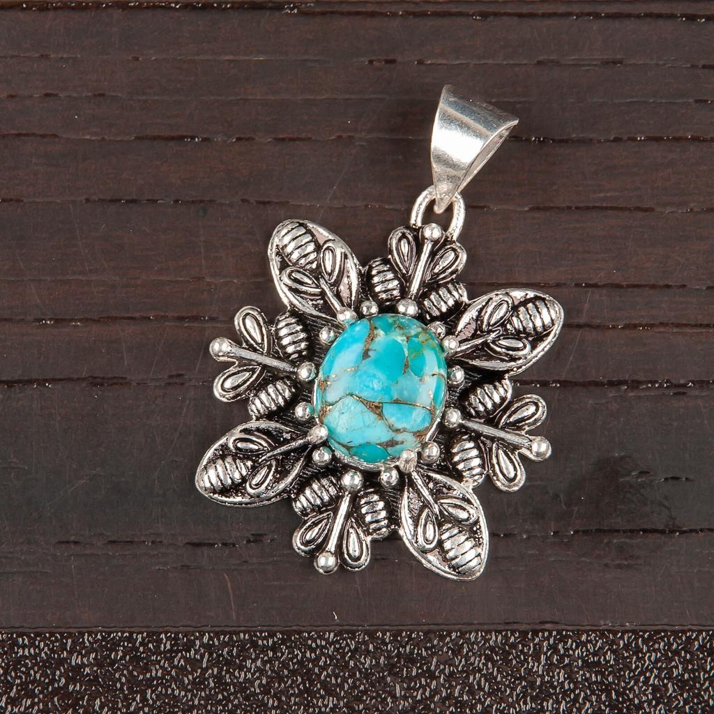Asthenic Multi Gemstone Pendant, 925 Sterling Silver Jewelry, Handmade Pendant CP-10