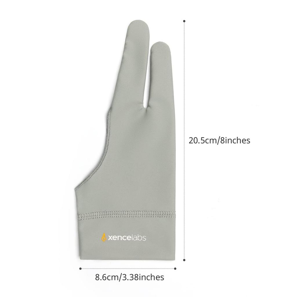 XENCELABS x Çizim için ve XMCLGMG İki Parmaklı Eldivenler, Orta, 8.6cm 20.5cm, Resim, Gri,