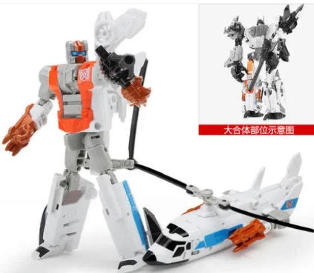 HZX Cool G1 Superion Robot Aircraft IDW 5in1 Devastator Bruticus Action Figure Toys Combiner Transformation Deformation Present