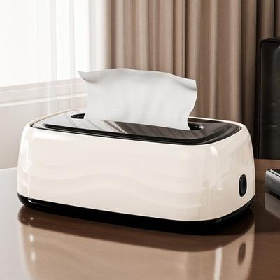 Porte-boîte à mouchoirs en plastique Anti-poussière Portable Porte-serviettes Grande Capacité Distributeur de papier toilette Minimaliste Utilisation en voiture