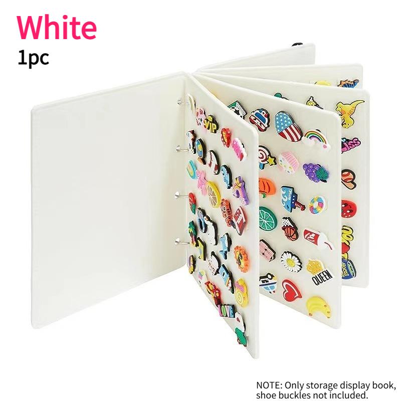 

1/2/3pcs Shoe Buckle Organizer Jewelry Badge Storage Display Stand Book Page Turning Shoe Charm Holder with 120 Holes Collection
