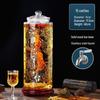 Glass Fermentation & Beverage Dispenser with Stainless Steel Faucet