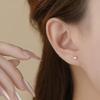Minimalist 3D Cube Stud Earrings Tiny Basic Versatile Hypoallergenic Jewelry For Couples Daily Wear