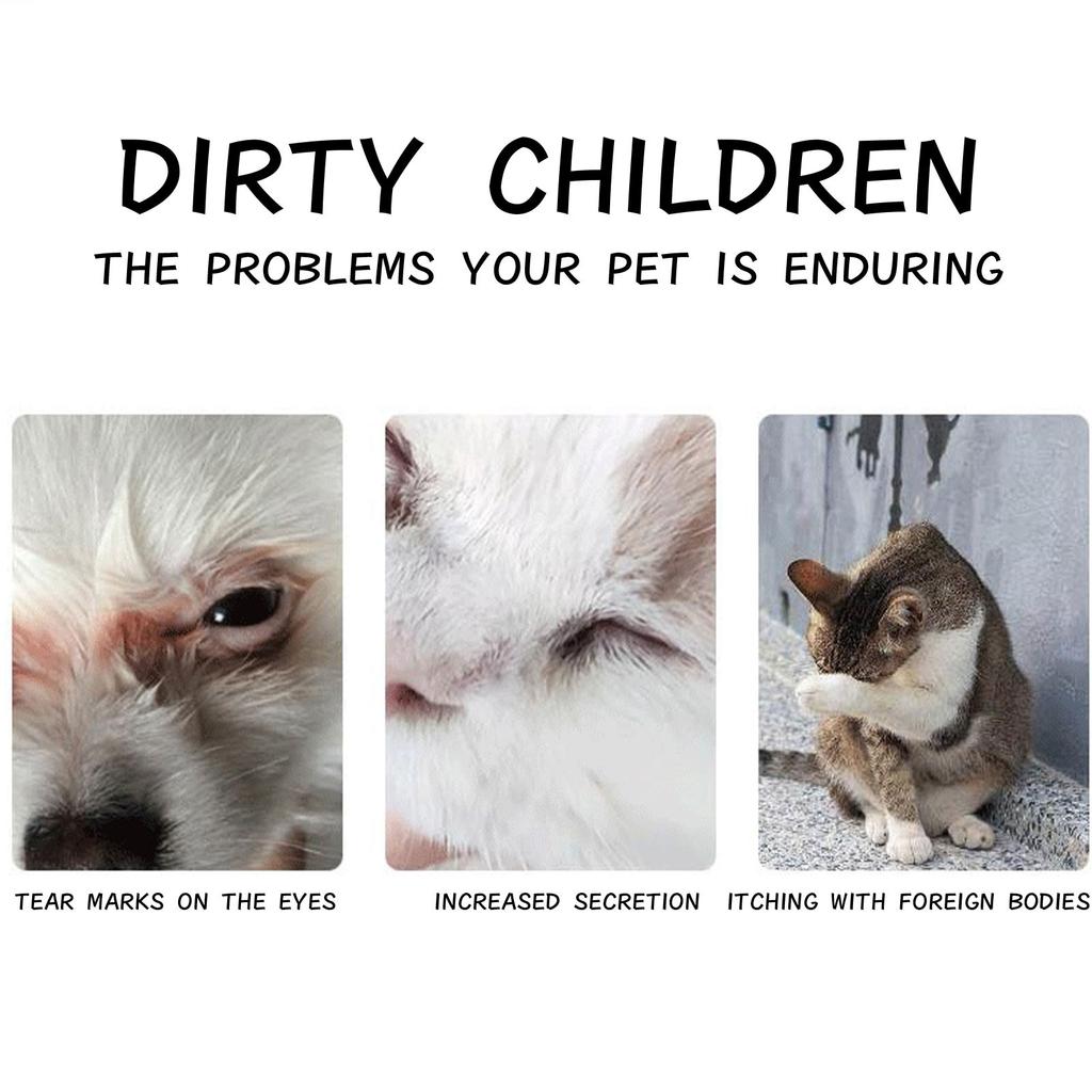 Eco-friendly Cats Eye Rubbing Handheld Eye Wipe Reusable Buckle Design Pet Comb Tear Stain Brush