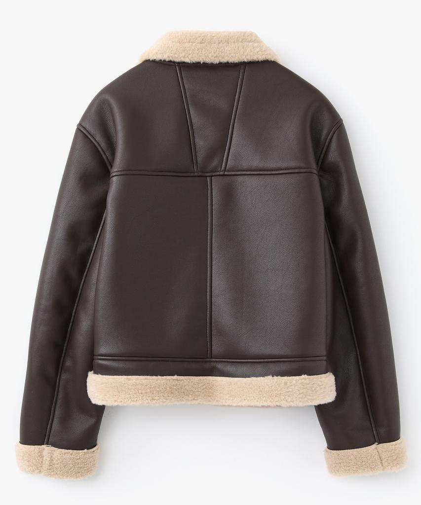 Cofwi Contour Warm Shearling Jacket Brown