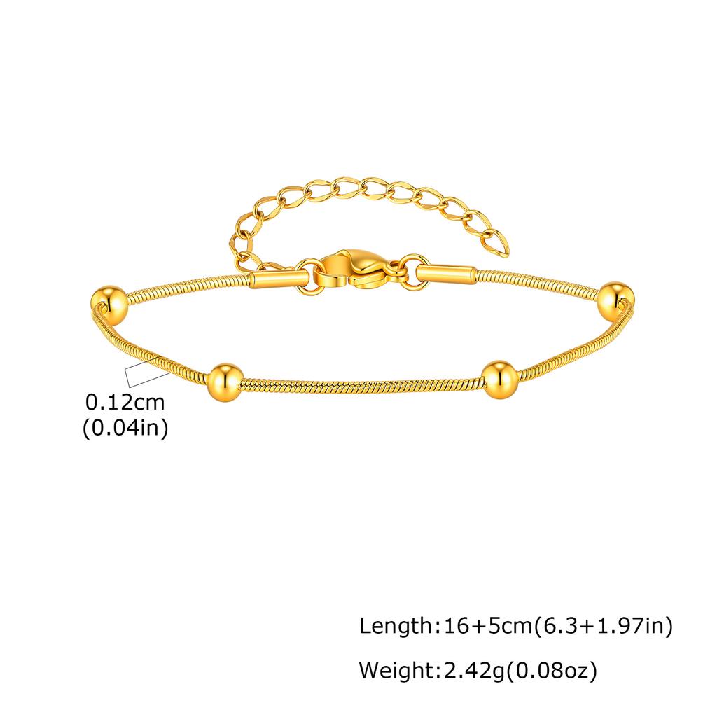 5pcs Bracelet Set for Women, Stainless Steel Stackable 18K Gold Plated Cross Paperclip Cuban Chain Bracelets Stack Waterproof