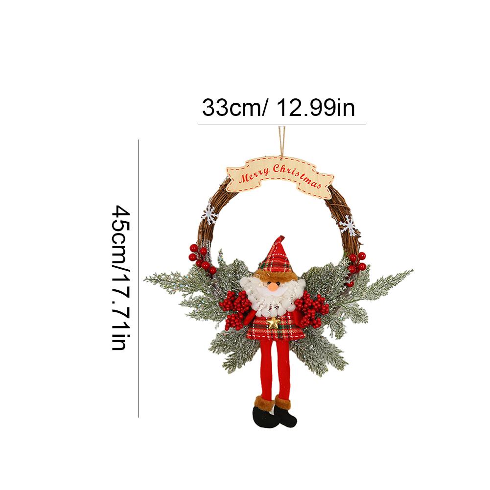 Christmas Wreath Artificial Dead Branches Garlands Hanging Floral Foliage Garland for New Year Xmas Navidad Decoration Ornaments