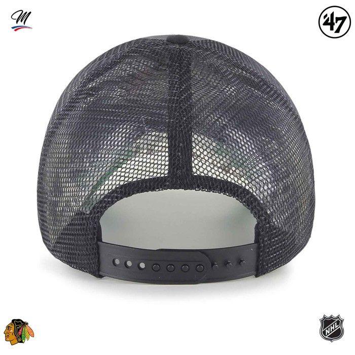 47 Brand Adjustable Cap - BRANSON Chicago Blackhawks Noir