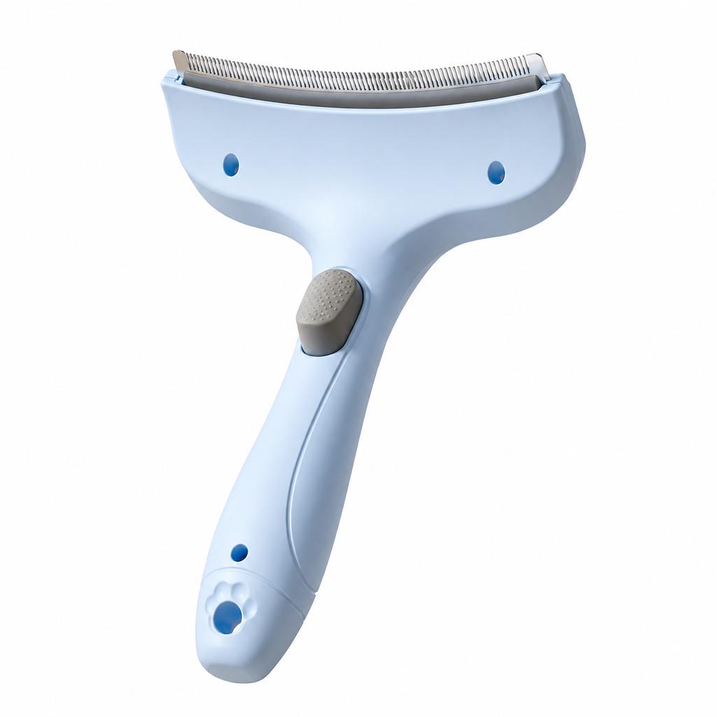 Pet Undercoat Rake with One-Click Cleaning