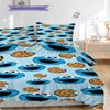 1PC Sesame Street pattern Bedding Quilt Set Quilt Cover Pillowcase Home Decoration Birthday Gift (1 * duvet cover + 2 * pillowcase, without core)