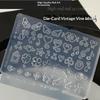 1Pcs Manicure Multi Shapes Vine Small Model 3D Four Leaf Clover Flower Note Wings Nail Art Silicone Mold Diy Nail Art Supplies