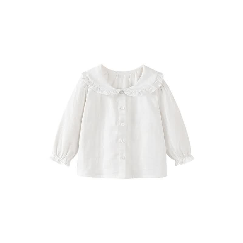 Minibala Girls' Plaid Cotton Shirt