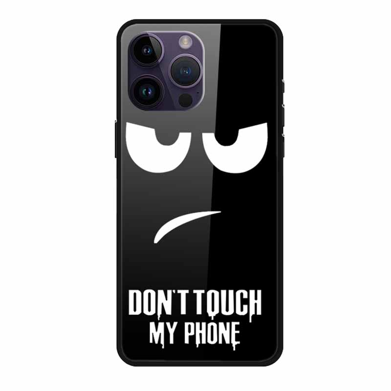 Glass Back Cover For iphone 16 Pro Max Phone Case 16Pro Max Hard Tempered Glass Case For iphone 15 Pro Max Case Soft TPU Bumper